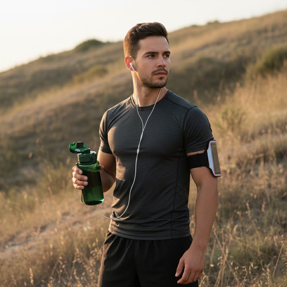 Зовнішній вигляд Пляшка для води LINE ART Parana 600 мл Dark Green (60014018LA-99)