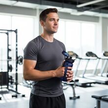 Пляшка для води LINE ART La Plata 600 мл Dark Blue (60014118LA-44)