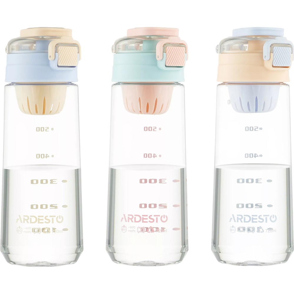 Фото Бутылка для воды ARDESTO Duo 720мл Blue/Pink (AR2272DB)