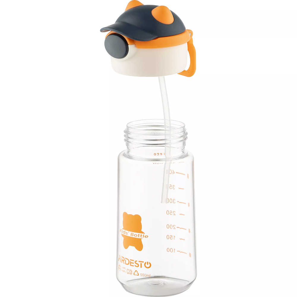 Внешний вид Бутылка для воды ARDESTO Bear 550 мл Orange (AR2255BO)