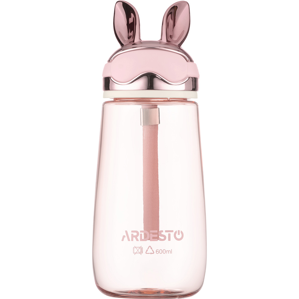 Бутылка для воды ARDESTO Bunny 600 мл Розовая (AR2260BP) ᐉ купить