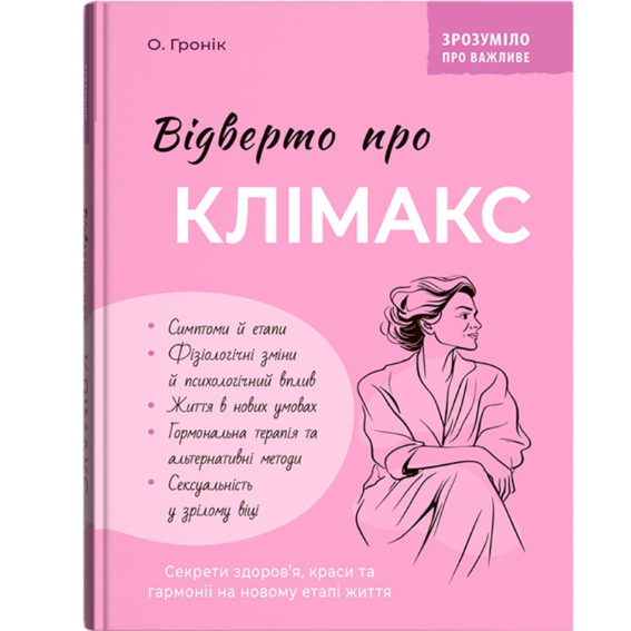 Книга КРИСТАЛ БУК Зрозуміло про важливе. Відверто про клімакс (978-617-547-566-9) Книга КРИСТАЛ БУК Зрозуміло про важливе. Відверто про клімакс (978-617-547-566-9)