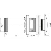 Донний клапан з переливом WIRQUIN 1 1/4" (9545500)