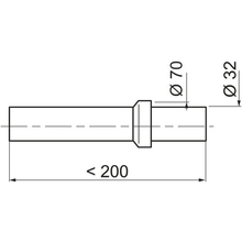 Випуск для сифону WIRQUIN D32мм (9549250)