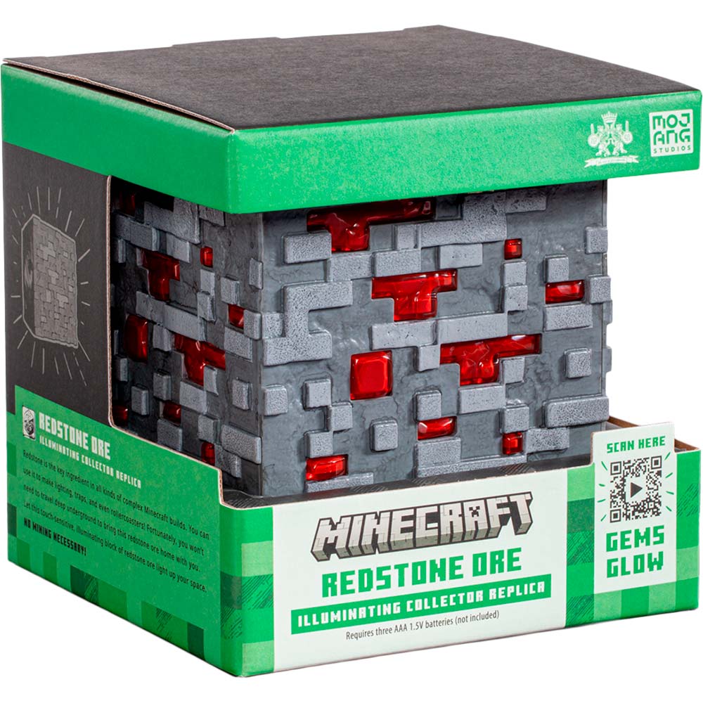 Игровой атрибут NOBLE COLLECTION MINECRAFT Redstone ore 10см (NN3725) Тип светильник