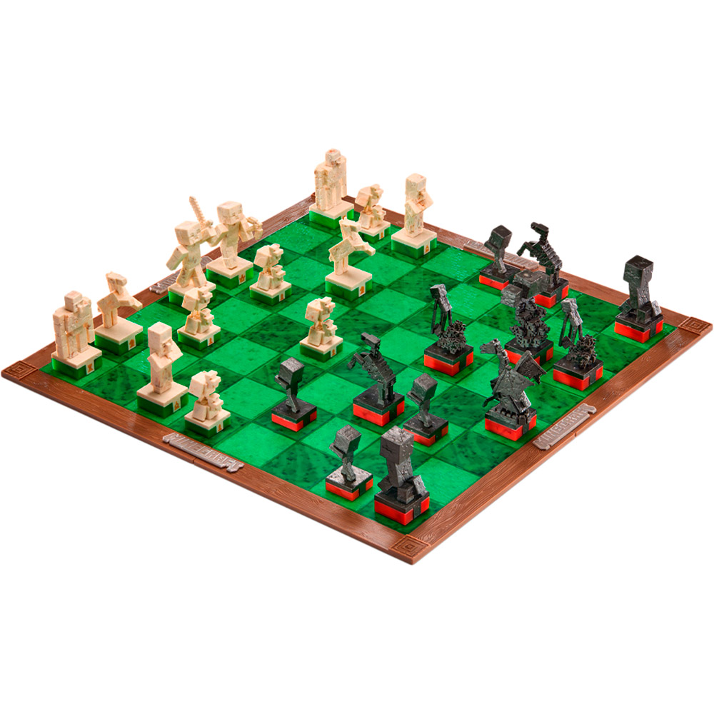 Шахматы NOBLE COLLECTION MINECRAFT Overworld Heroes vs. Hostile Mobs (NN3726)