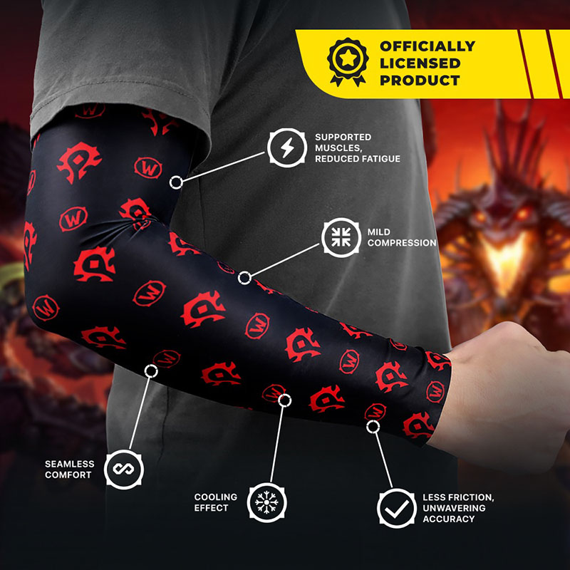 Геймерский рукав FRAGON World of Warcraft IV Horde M Black-red (FWOWSLEEVHORDBR0M) Тематика World of Warcraft