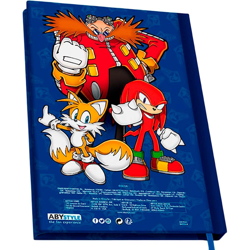 Блокнот ABYSTYLE SONIC The Hedgehog A5 (ABYNOT091) Особенности 180 листов;