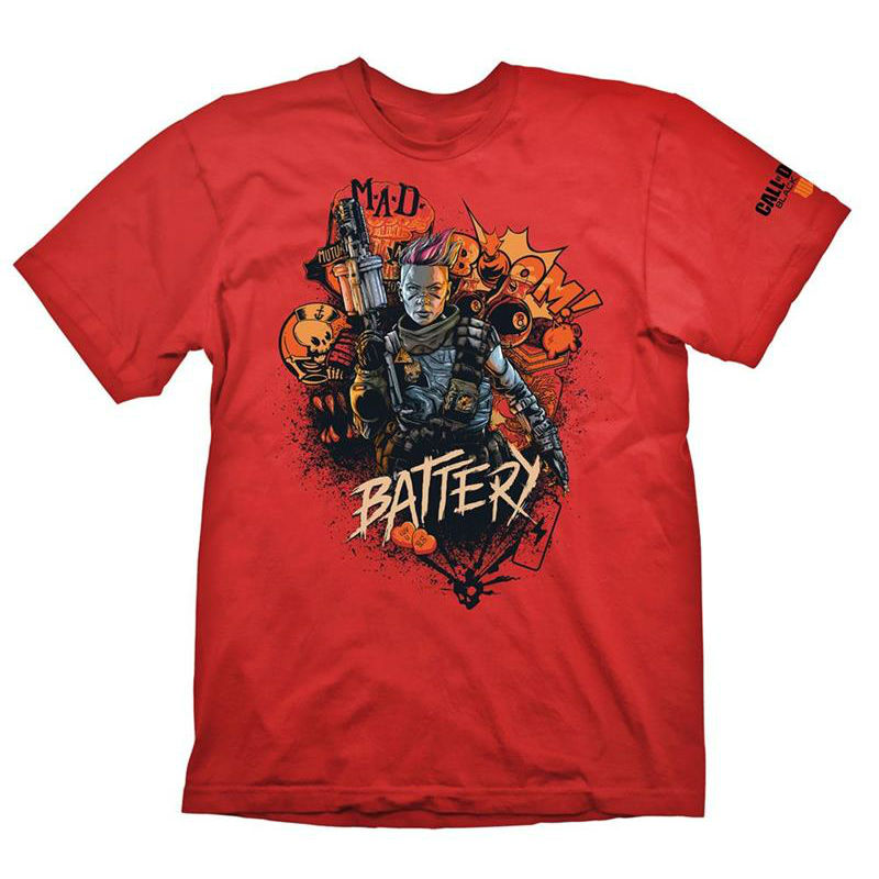 

Футболка GAYA COD Black Ops 4 T-Shirt Battery Red" M (GE6301M), Футболка COD "Black Ops 4 T-Shirt Battery Red", M