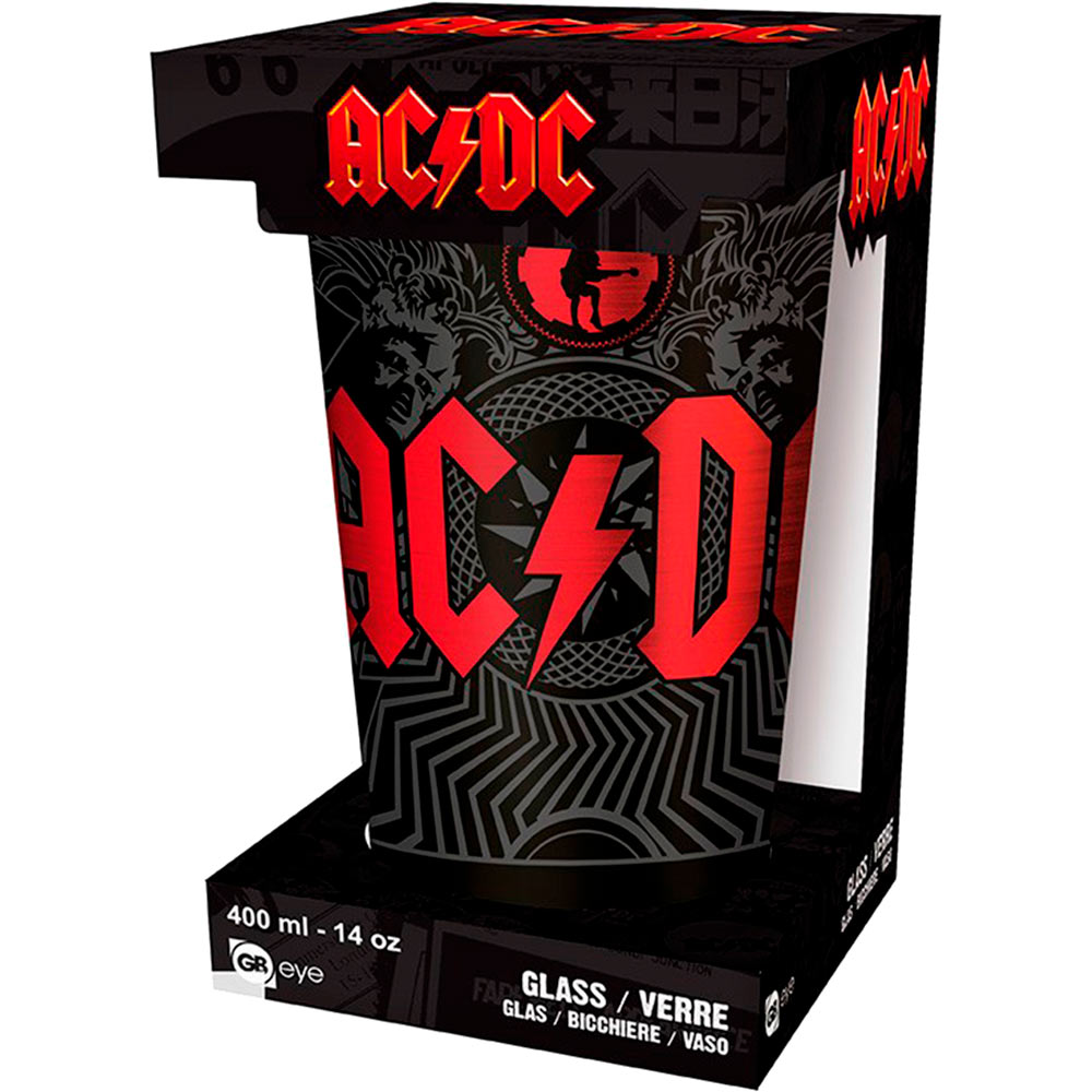 Склянка ABYSTYLE AC/DC Black Ice 400мл (GLB0194) Особливості Об'єм – 400мл;
