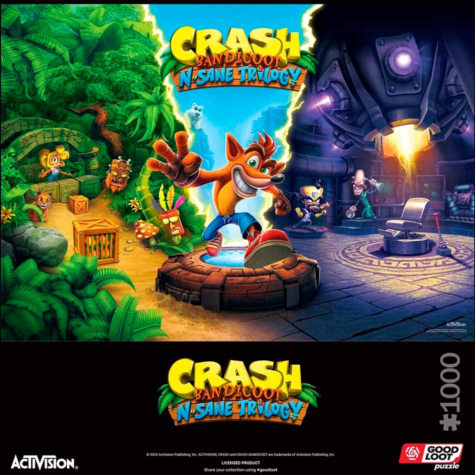 Заказать Пазл GOODLOOT Crash Bandicoot N Sane Trilogy 1000 эл