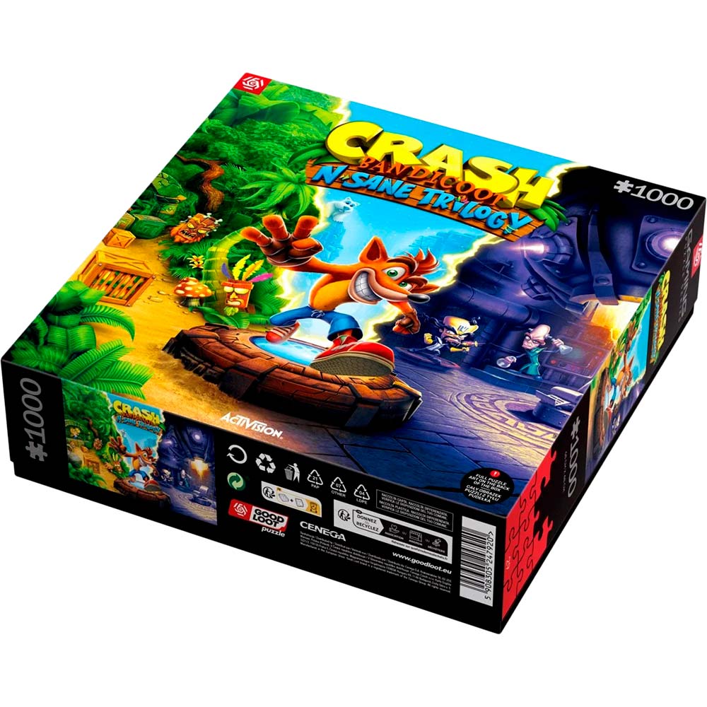 Пазл GOODLOOT Crash Bandicoot N Sane Trilogy 1000 эл Тематика Crash Bandicoot