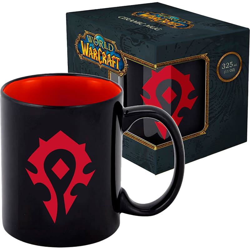 Кружка BLIZZARD WORLD OF WARCRAFT Horde 325 мл (FWWMUG24BKHOR0002) Особенности Большая эмблема Орды на обеих сторонах; Поставляется в стильной подарочной коробке