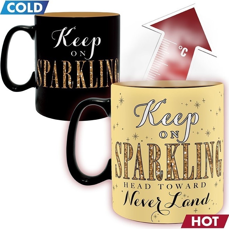 Кухоль ABYSTYLE Disney Tinkerbell Sparkle Хамелеон 460 мл (ABYMUGA008) Колір чорний