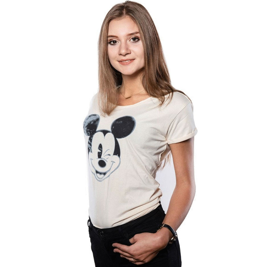 Футболка жіноча Good Loot Disney Mickey Blinking Міккі L (5908305224860) Колір сірий