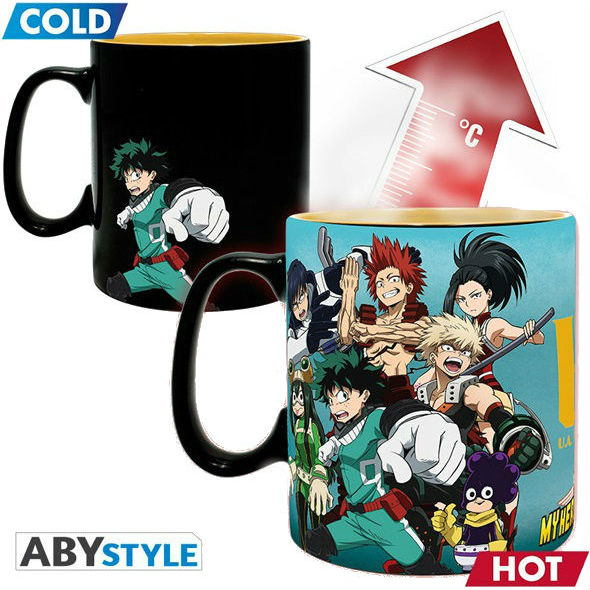 Чашка хамелеон ABYstyle My Hero Academia Group 460 мл (ABYMUG577) Материал керамика