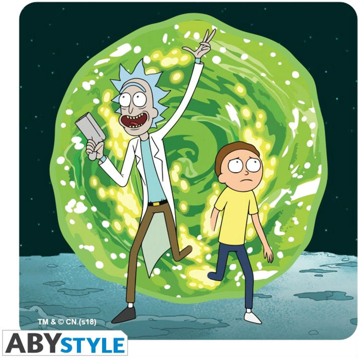 Підставки під напої ABYstyle Rick and Morty Set 4 Coasters Generic 4 предмета (ABYCOS009) Тематика Rick & Morty