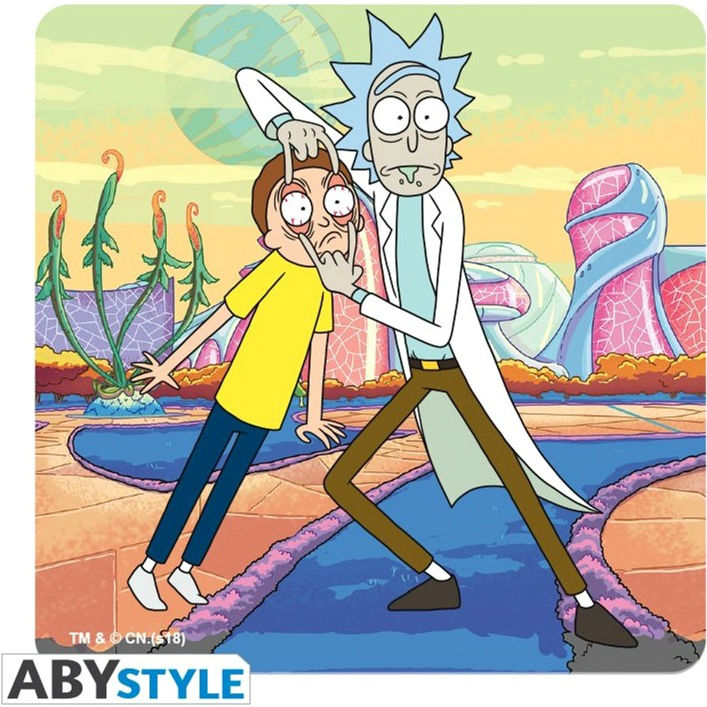 Внешний вид Подставки под напитки ABYstyle Rick and Morty Set 4 Coasters Generic 4 предмета (ABYCOS009)