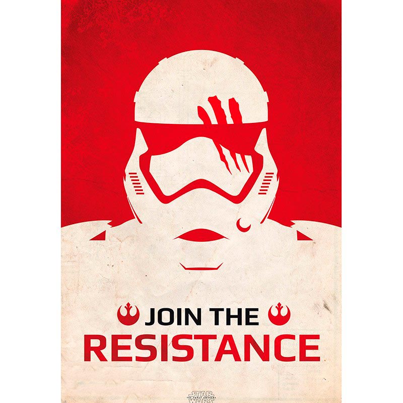 

Постер ABYstyle Star Wars "Join The Resistance" 98 x 68 см (ABYDCO381), Постер Зоряні війни "Приєднуйся до Опору"