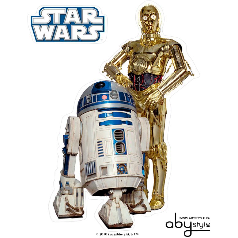 Наклейки ABYstyle Star Wars - R2-D2/C3PO (ABYDCO160) Материал бумага