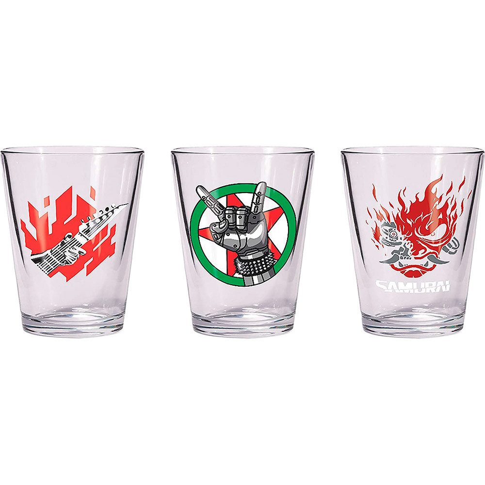 

Набор стаканов DARK HORSE CYBERPUNK 2077 Shot Glass Set 3 шт (3006-695), Склянка CYBERPUNK 2077 Shot Glass