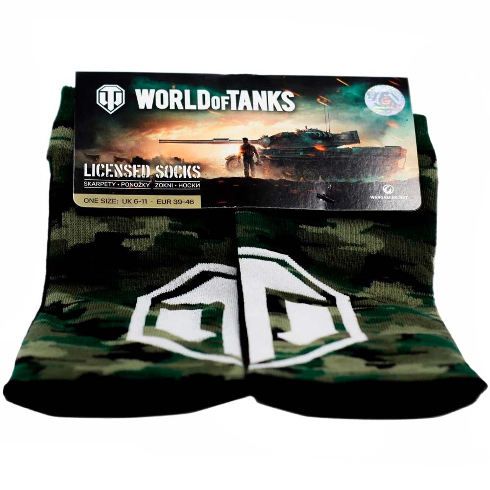 Шкарпетки GOODLOOT World of Tanks Green Camo Ankle Socks (5908305235101) Колір багатобарвний