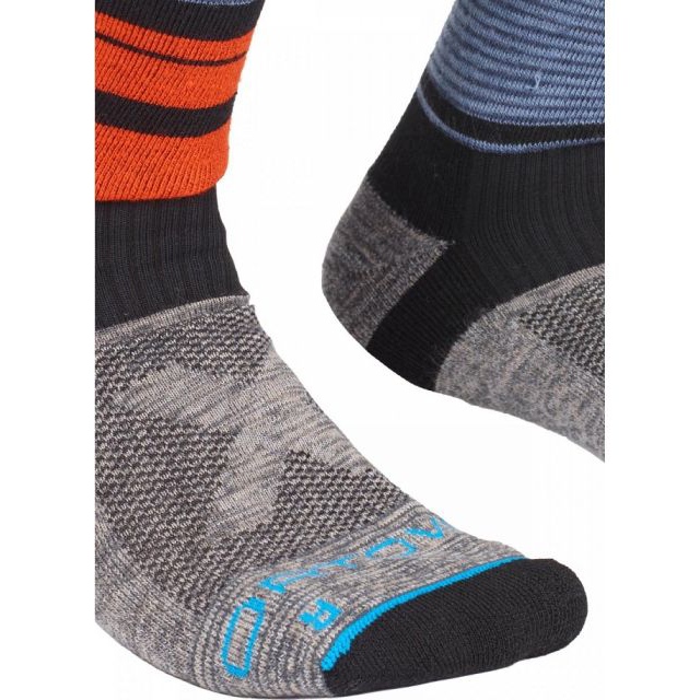 Шкарпетки ORTOVOX ALL MOUNTAIN MID SOCKS WARM M Multicolour 42-44 Grey/Orange (025.001.0125) Стать чоловіча