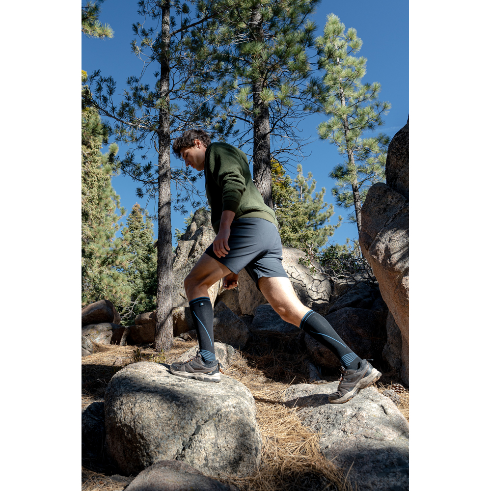 Водонепроникні шкарпетки DEXSHELL Longlite Socks 2.0 XL Blue Stripes (DS72506JBB-XL) Сезон демісезонний