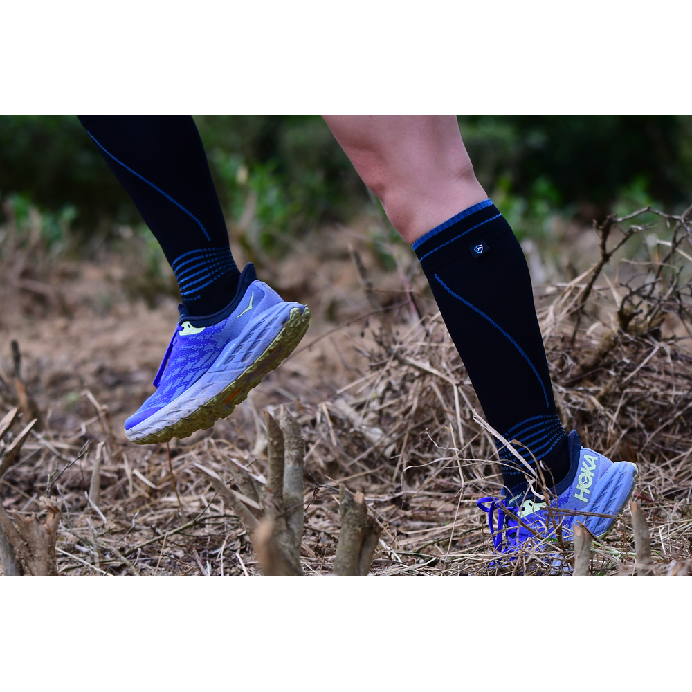 Зовнішній вигляд Водонепроникні шкарпетки DEXSHELL Longlite Socks 2.0 XL Blue Stripes (DS72506JBB-XL)
