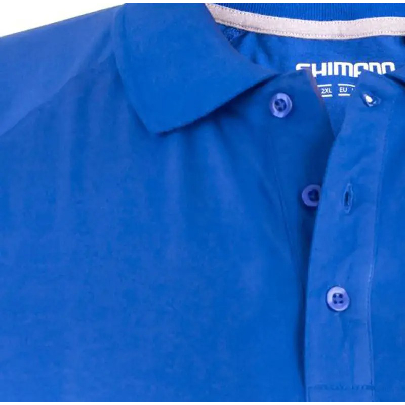 Тенниска поло SHIMANO Short Sleeve Polo Blue M (SHSSPBUM) Пол мужская