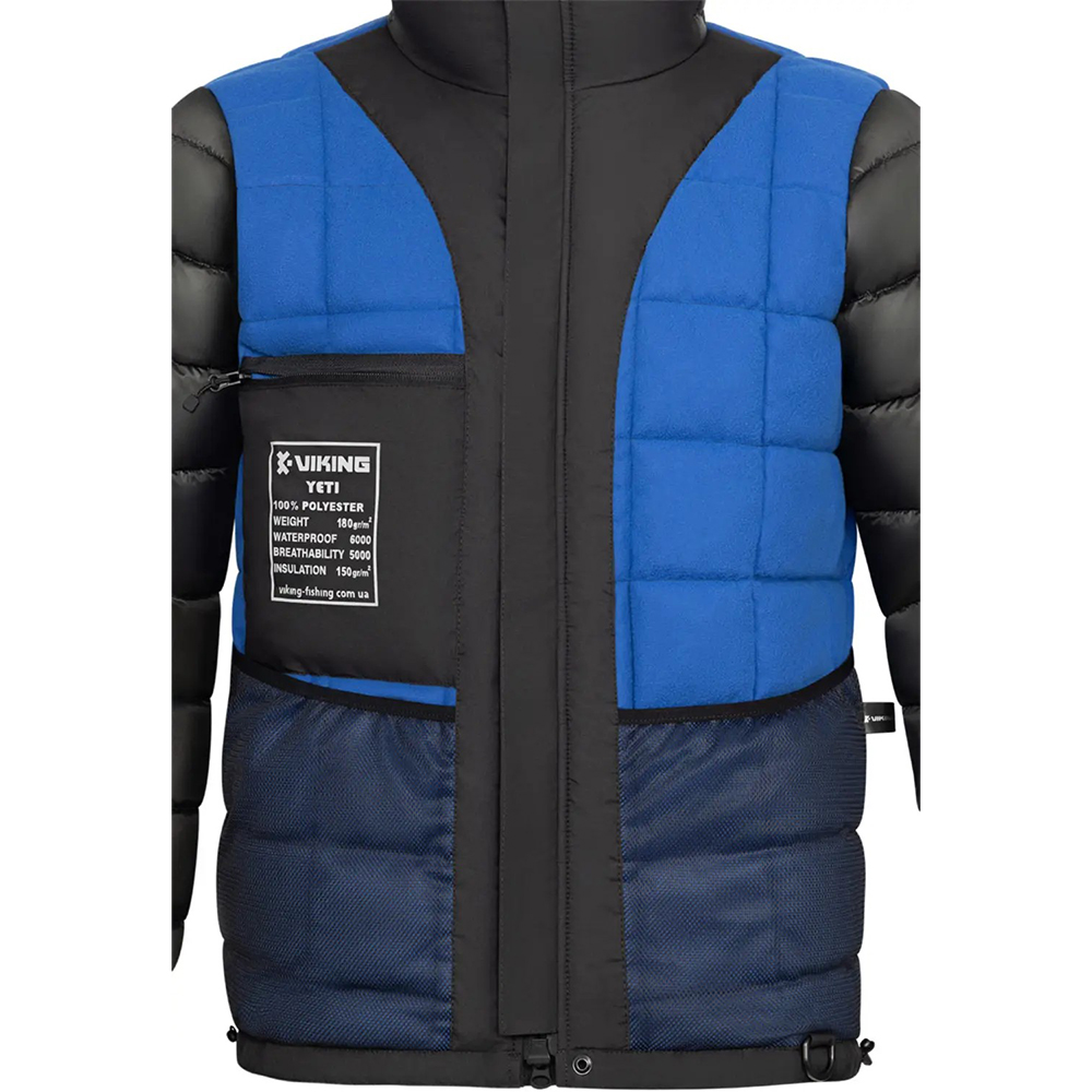 Зовнішній вигляд Куртка VIKING FISHING Yeti XXL Black/Blue (1919.09.04)