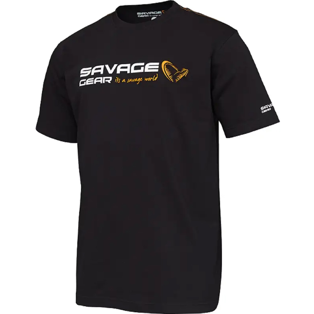 Футболка SAVAGE GEAR Signature Logo T-Shirt M Black ink (73645)
