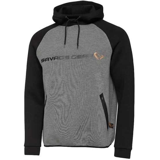 Реглан SAVAGE GEAR Tec-Foam Hoodie S Dark Grey Melange (76693)