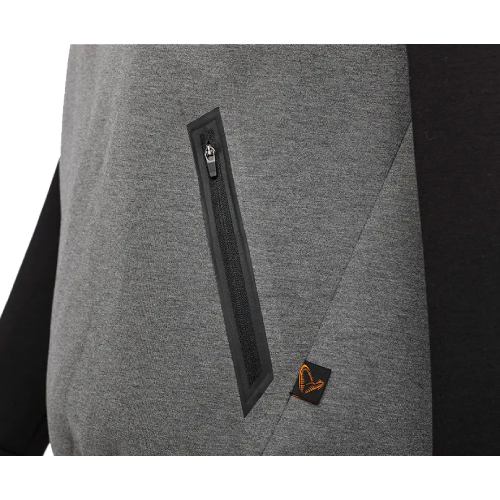 Реглан SAVAGE GEAR Tec-Foam Hoodie L Dark Grey Melange (76695) Розділ верхня