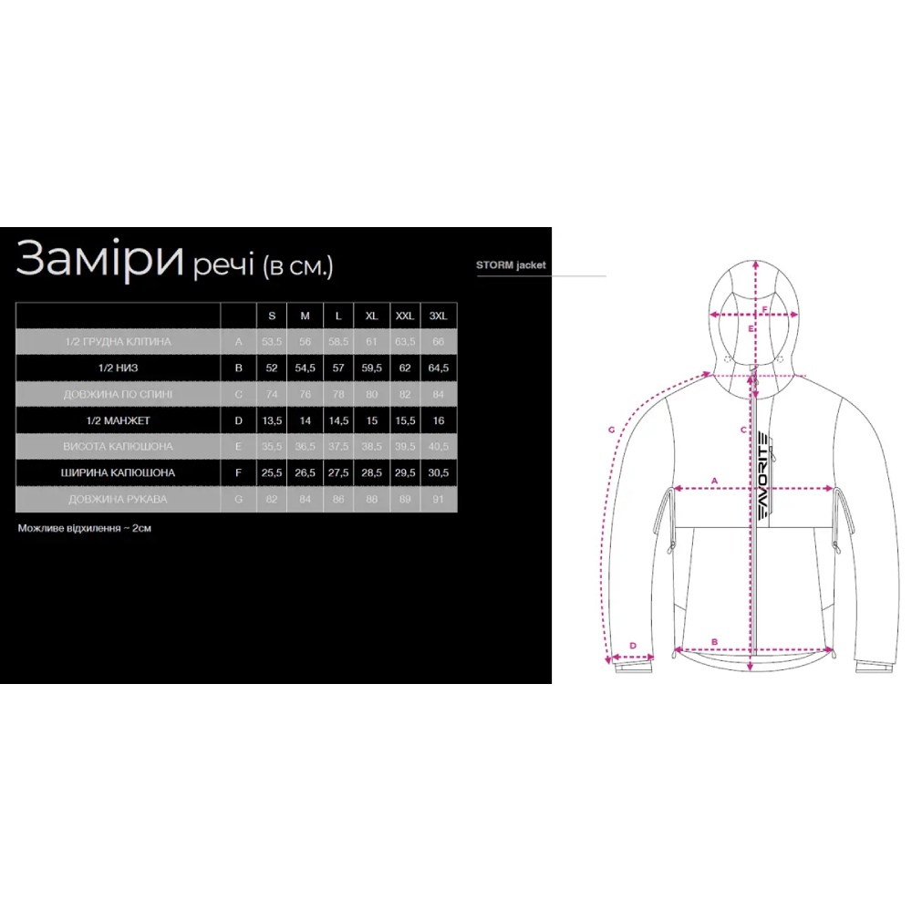 Куртка FAVORITE Storm Jacket 2XL softshell Blue (STJ-BL-2XL) Вид куртка