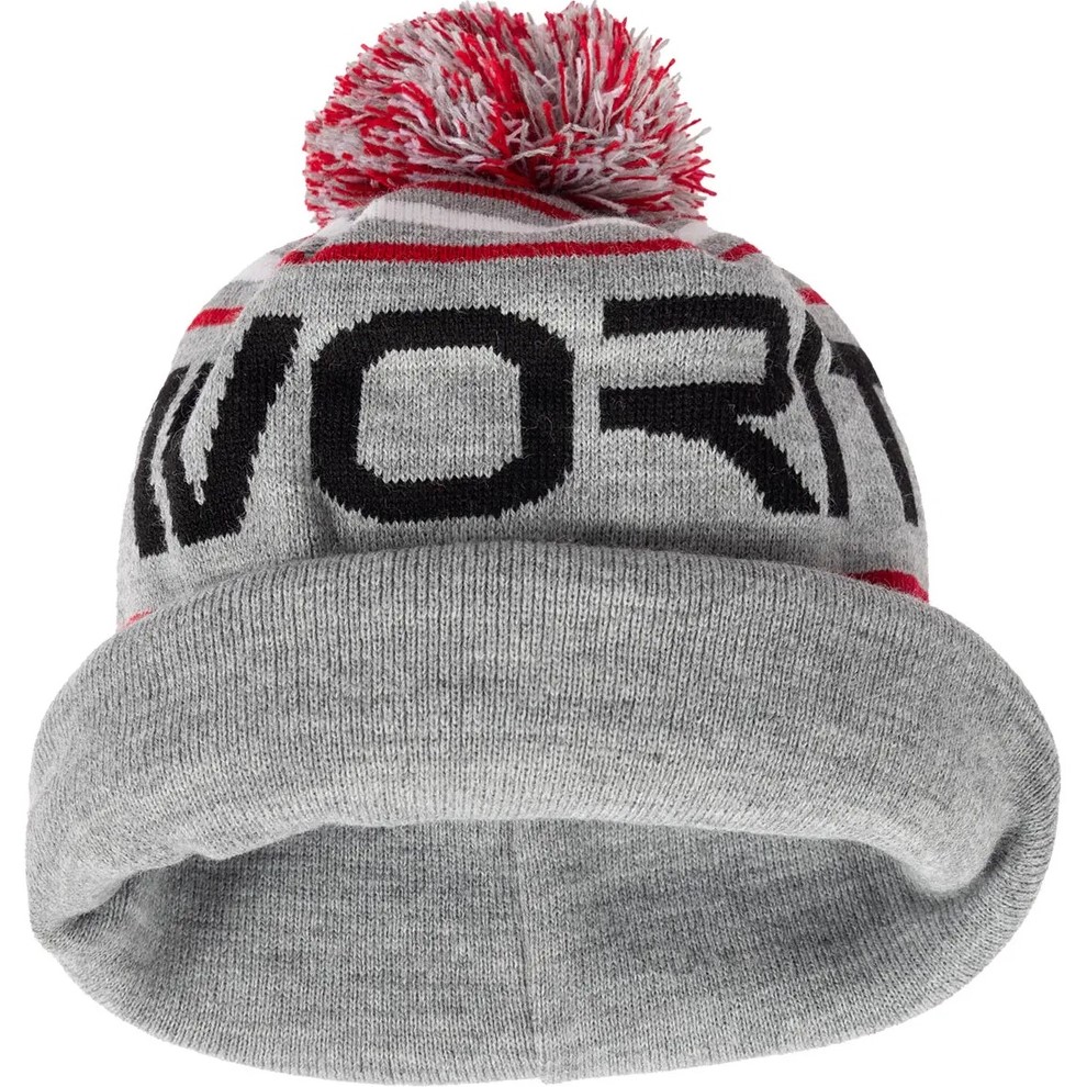 Шапка FAVORITE Pompon Hat 56 Gray Black Logo (1693.08.86) Розділ аксесуари
