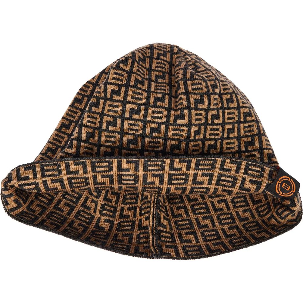 Шапка BRAIN с паттерном 58 Black/brown (1858.82.57) Сезон демисезонный