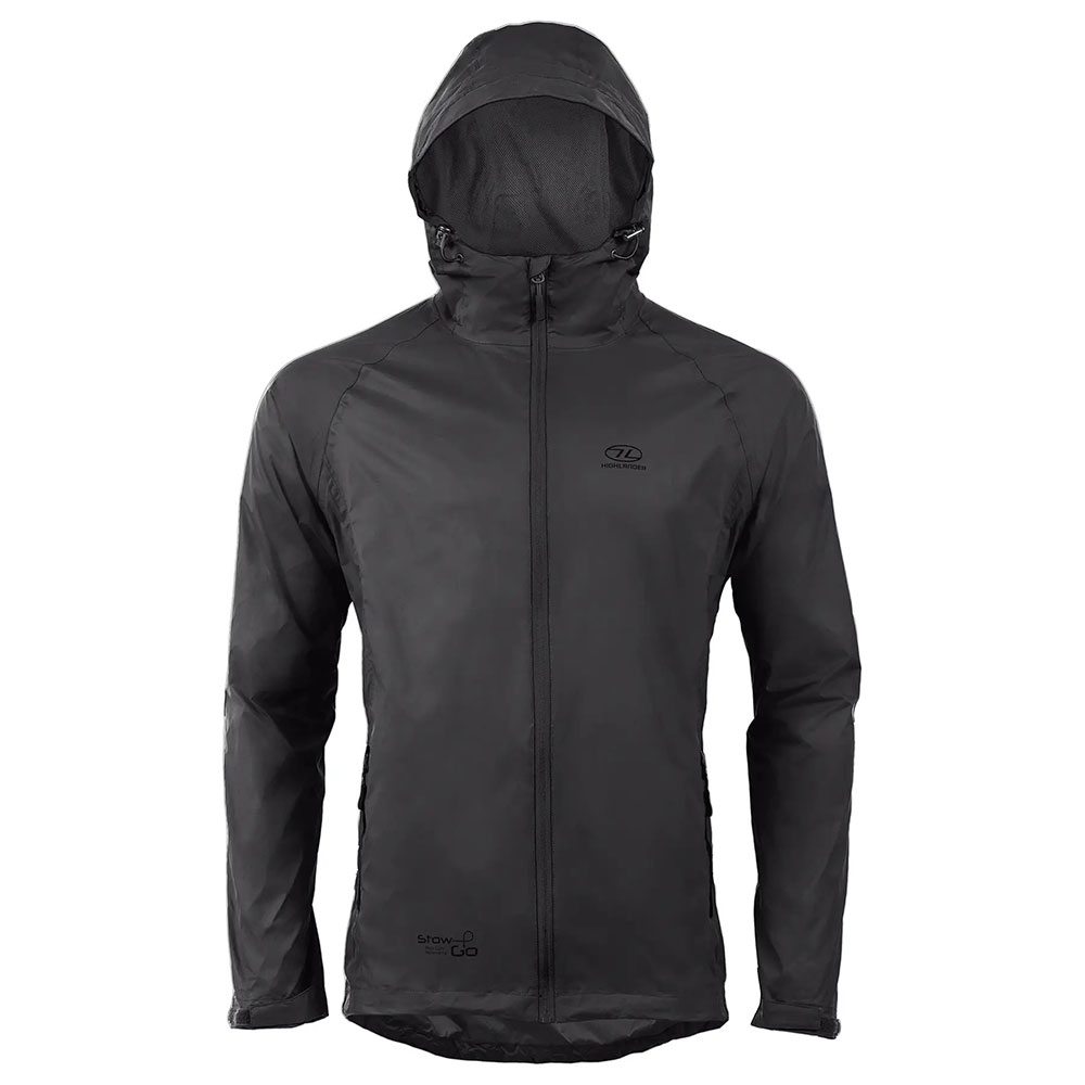 

Ветровка HIGHLANDER Stow & Go Pack Away Rain Jacket (JAC077-BK-M)Black M (JAC077-BK-M), Вітрівка чоловіча Stow & Go Pack Away