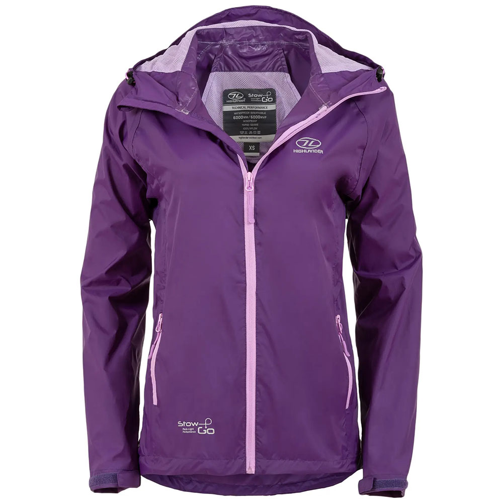 Ветровка HIGHLANDER Stow & Go Pack Away Rain Jacket Purple XL (JAC077L-PE-XL) Сезон демисезонный