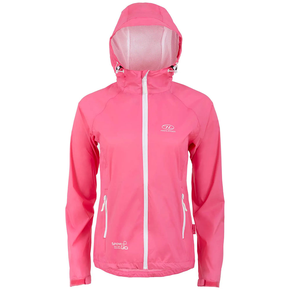 

Ветровка HIGHLANDER Stow & Go Pack Away Rain Jacket Pink L (JAC077L-PK-L), Вітрівка жіноча Stow & Go Pack Away