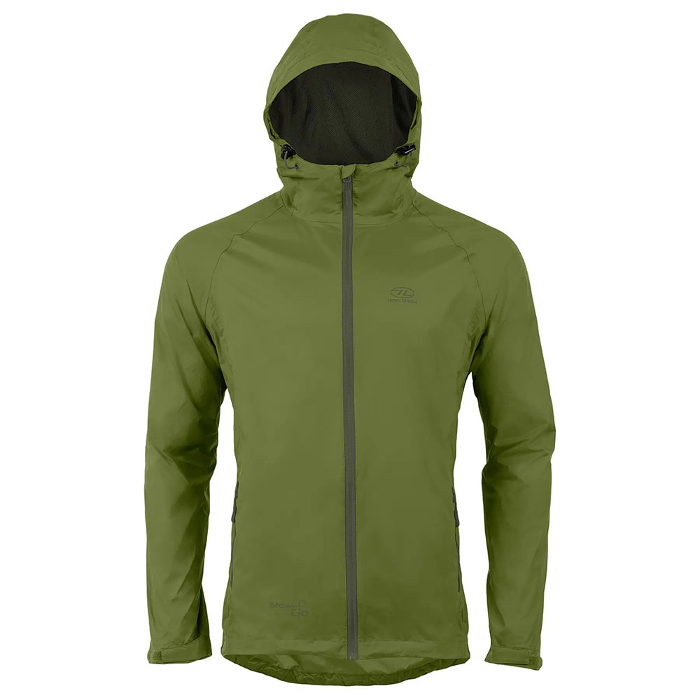 

Ветровка HIGHLANDER Stow & Go Pack Away Rain Jacket Olive L (JAC077-OG-L), Вітрівка чоловіча Stow & Go Pack Away