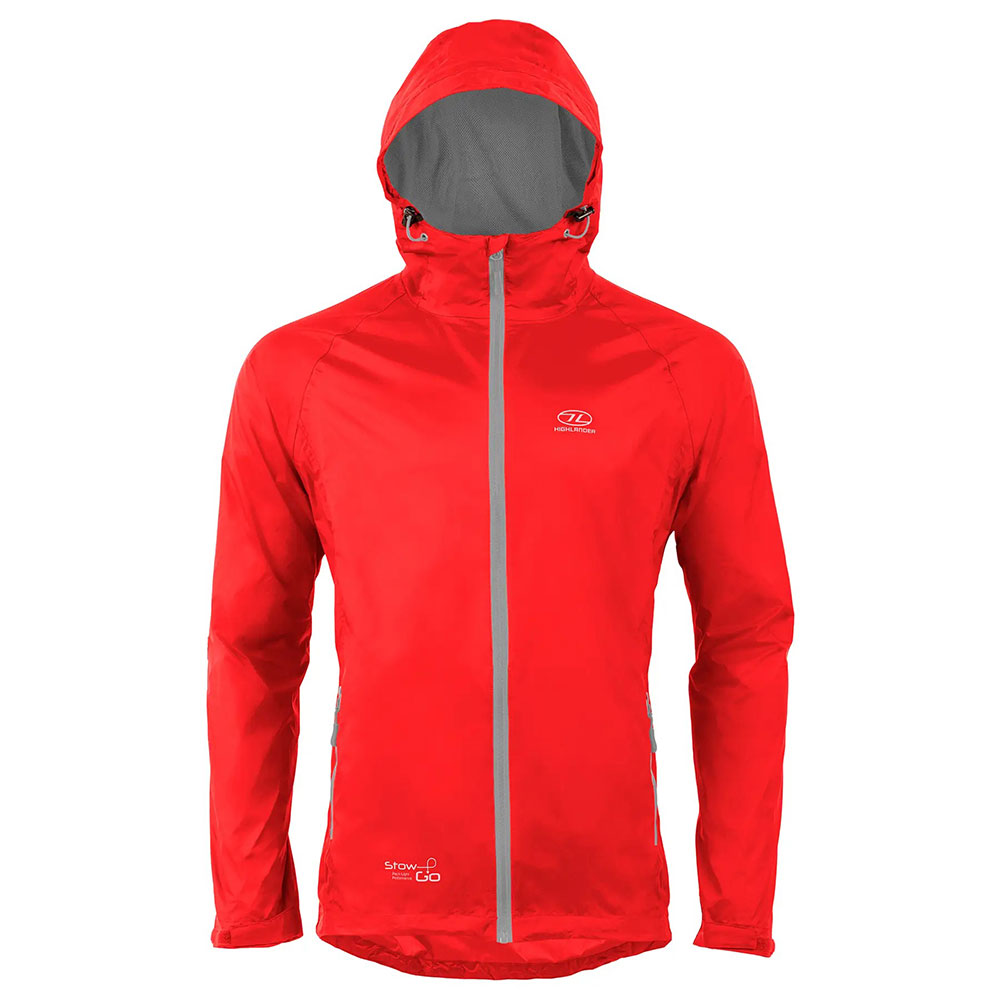 

Ветровка HIGHLANDER Stow & Go Pack Away Rain Jacket Red L (JAC077-RD-L), Вітрівка чоловіча Stow & Go Pack Away