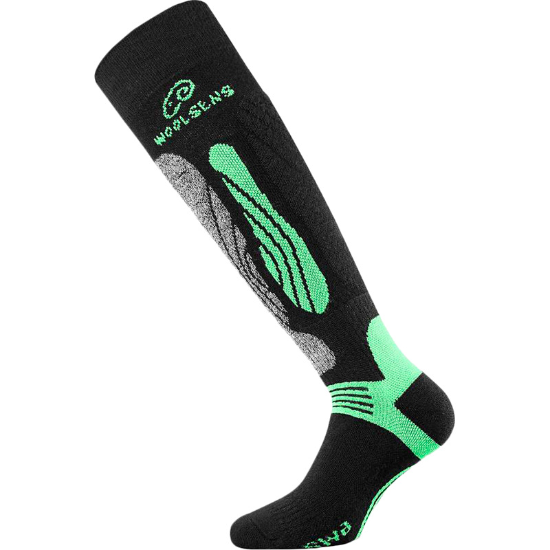 

Носки LASTING SWI 906 S Black/Green (002.003.2915), Термошкарпетки лижі SWI 906 - S - чорний/зелений