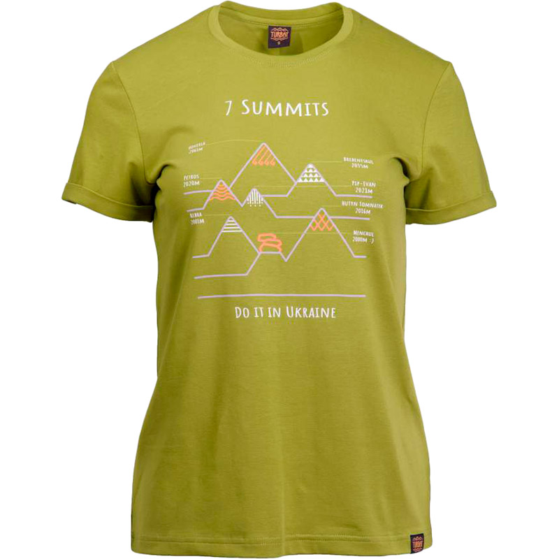 

Футболка TURBAT 7 SUMMITS XS Green (012.004.0934), Футболка ж 7 SUMMITS green - XS - зелений - WOMAN