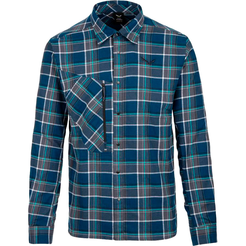

Рубашка SALEWA FANES FLANNEL 4 PL M L/S SRT 27439 8875 48 M Blue (013.002.7425), Сорочка ч FANES FLANNEL 4 PL M L/S SRT