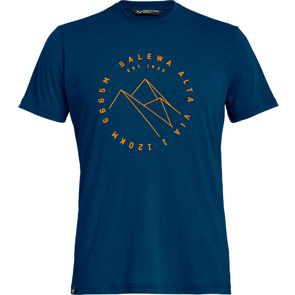 

Футболка SALEWA ALTA VIA DRI-REL M S/S TEE 27406 3986 50 L Dark Blue (013.002.9042), Футболка ч ALTA VIA DRI-REL M S/S TEE 27406