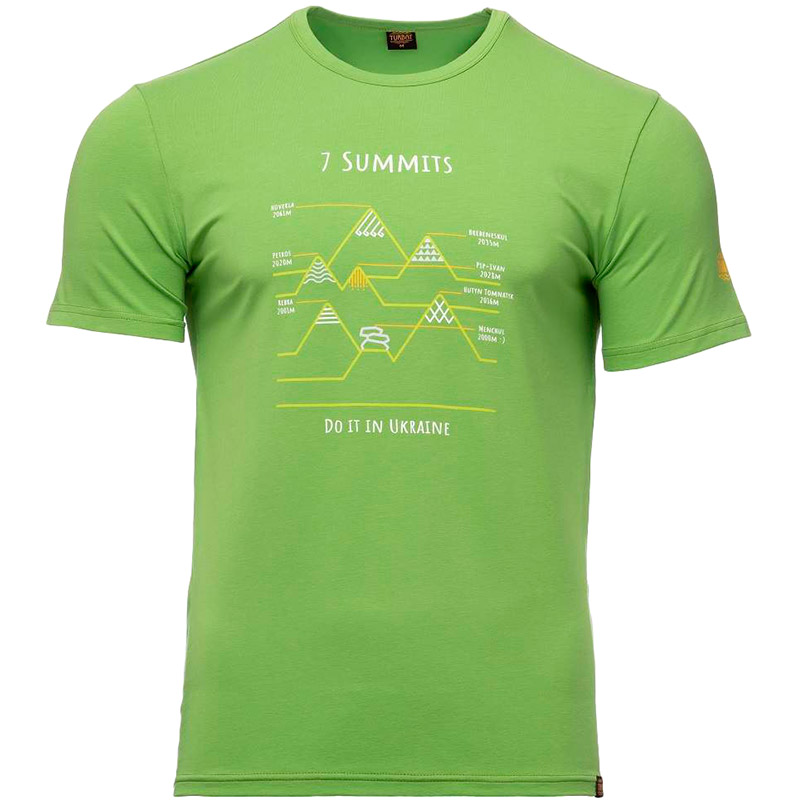 

Футболка TURBAT 7 Summits Mns XXL Green (012.004.1943), Футболка ч 7 Summits Mns Green - XXL -