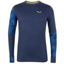 Термофутболка SALEWA CRISTALLO WARM AMR M L/S TEE 28205 3960 46/S Blue (013.002.9317)