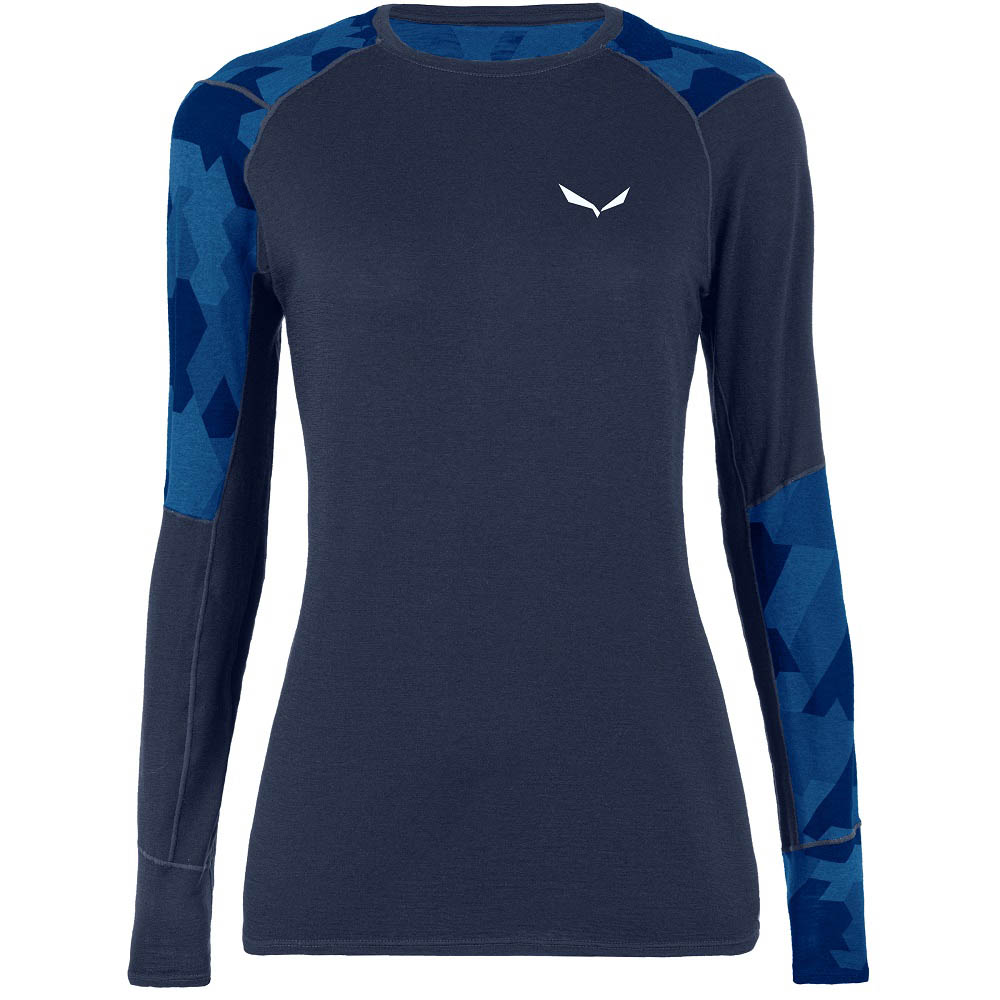 

Термофутболка SALEWA CRISTALLO WARM AMR W L/S TEE 28206 3960 42/36 Blue (013.002.9411), Термофутболка ж CRISTALLO WARM AMR