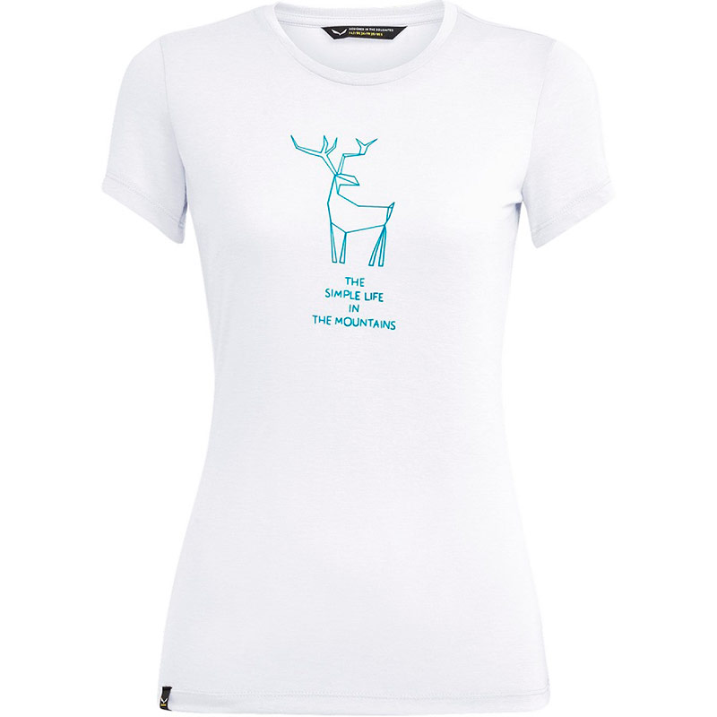 

Футболка SALEWA Deer Dri-Release Womens T-Shirt XXL White (013.002.6883), Футболка Deer Dri-Release Womens T-Shirt